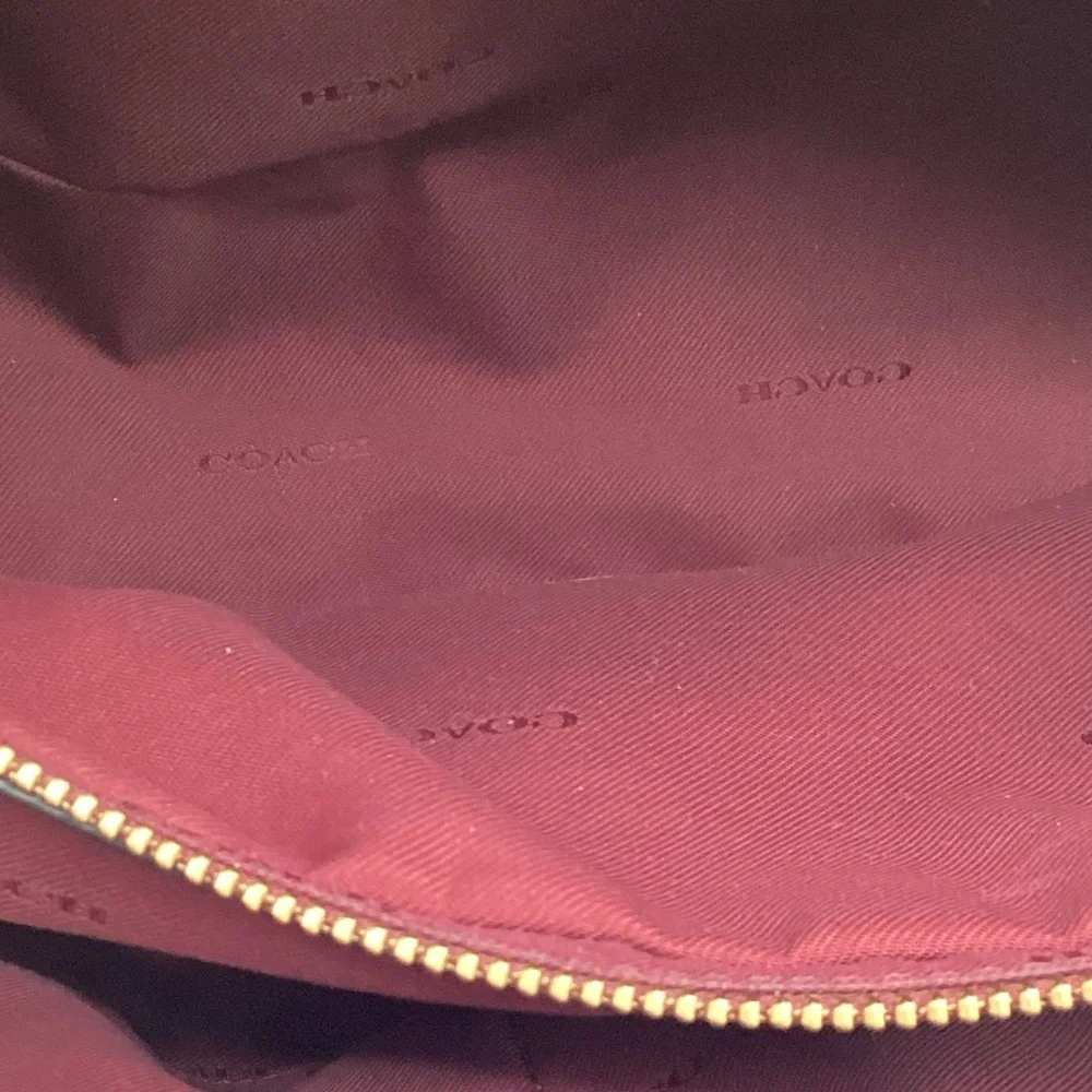 2142. Coach Mercer Satchel / Crossbody True Red Grain Leather EUC